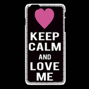 Coque iPhone 6 / 6S Keep Calm Love Noir