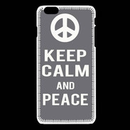 Coque iPhone 6 / 6S Keep Calm Peace Gris