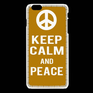 Coque iPhone 6 / 6S Keep Calm Peace Orange