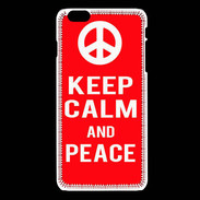 Coque iPhone 6 / 6S Keep Calm Peace Rouge