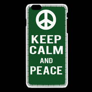 Coque iPhone 6 / 6S Keep Calm Peace Vert
