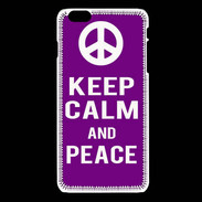 Coque iPhone 6 / 6S Keep Calm Peace Violet