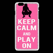 Coque iPhone 6 / 6S Keep Calm Play on Rose