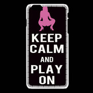 Coque iPhone 6 / 6S Keep Calm Play on Noir