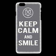 Coque iPhone 6 / 6S Keep Calm Smile Gris