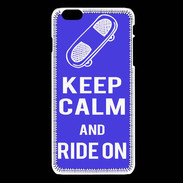 Coque iPhone 6 / 6S Keep Calm Ride on Bleu