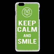 Coque iPhone 6 / 6S Keep Calm Smile Vert