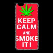 Coque iPhone 6 / 6S Keep Calm Smoke Rouge