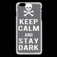 Coque iPhone 6 / 6S Keep Calm Stay dark Gris