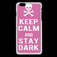 Coque iPhone 6 / 6S Keep Calm Stay dark Rose