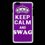 Coque iPhone 6 / 6S Keep Calm Swag Violet