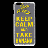 Coque iPhone 6 / 6S Keep Calm Take Banana Gris