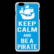 Coque iPhone 6 / 6S Keep Calm Be a Pirate Cyan