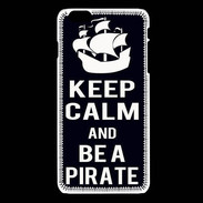 Coque iPhone 6 / 6S Keep Calm Be a Pirate Noir