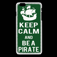 Coque iPhone 6 / 6S Keep Calm Be a Pirate Vert
