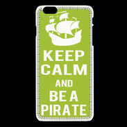 Coque iPhone 6 / 6S Keep Calm Be a Pirate Vert pomme