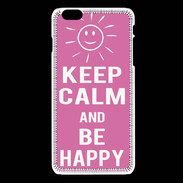 Coque iPhone 6 / 6S Keep Calm Be Happy Rose