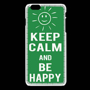 Coque iPhone 6 / 6S Keep Calm Be Happy Vert