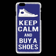 Coque iPhone 6 / 6S Keep Calm Buy Shoes Bleu