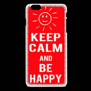 Coque iPhone 6 / 6S Keep Calm Be Happy Rouge