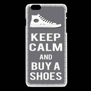 Coque iPhone 6 / 6S Keep Calm Buy Shoes Gris