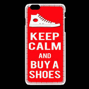 Coque iPhone 6 / 6S Keep Calm Buy Shoes Rouge