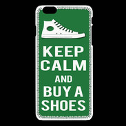 Coque iPhone 6 / 6S Keep Calm Buy Shoes Vert