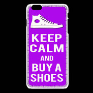 Coque iPhone 6 / 6S Keep Calm Buy Shoes Violet