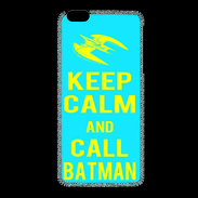 Coque iPhone 6 / 6S Keep Calm Batman Cyan