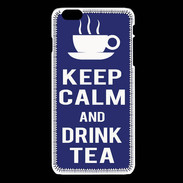 Coque iPhone 6 / 6S Keep Calm Drink Tea Bleu