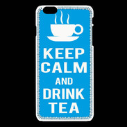 Coque iPhone 6 / 6S Keep Calm Drink Tea Cyan