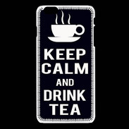 Coque iPhone 6 / 6S Keep Calm Drink Tea Noir