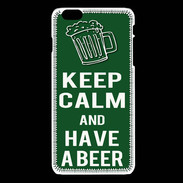 Coque iPhone 6 / 6S Keep Calm Have a beer Vert
