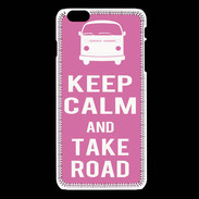 Coque iPhone 6 / 6S Keep Calm Take Road Rose