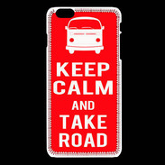 Coque iPhone 6 / 6S Keep Calm Take Road Rouge