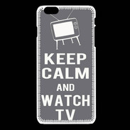 Coque iPhone 6 / 6S Keep Calm Watch TV Gris