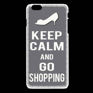 Coque iPhone 6 / 6S Keep Calm go shopping Gris