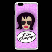 Coque iPhone 6 / 6S Miss Champagne Brune