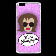 Coque iPhone 6 / 6S Miss Champagne Chatain