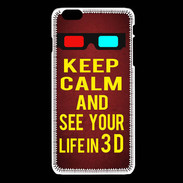 Coque iPhone 6 / 6S Keep Calm and See your life 3D Rouge