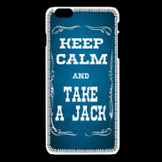 Coque iPhone 6 / 6S Keep Calm and Take Jack Bleu