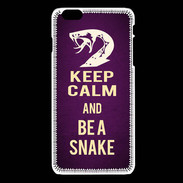 Coque iPhone 6 / 6S Keep Calm and Be a Snake Violet