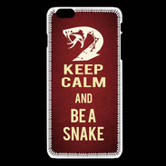 Coque iPhone 6 / 6S Keep Calm and Be a Snake Rouge
