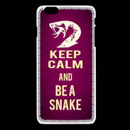 Coque iPhone 6 / 6S Keep Calm and Be a Snake Rose
