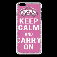 Coque iPhone 6 / 6S Keep Calm and Carry on Rose