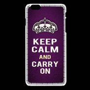 Coque iPhone 6 / 6S Keep Calm and Carry on Violet