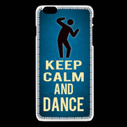 Coque iPhone 6 / 6S Keep Calm and Dance Bleu