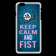 Coque iPhone 6 / 6S Keep Calm and Fist BLeu