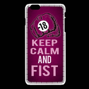 Coque iPhone 6 / 6S Keep Calm and Fist Rose
