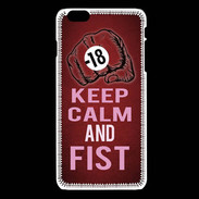 Coque iPhone 6 / 6S Keep Calm and Fist Rouge